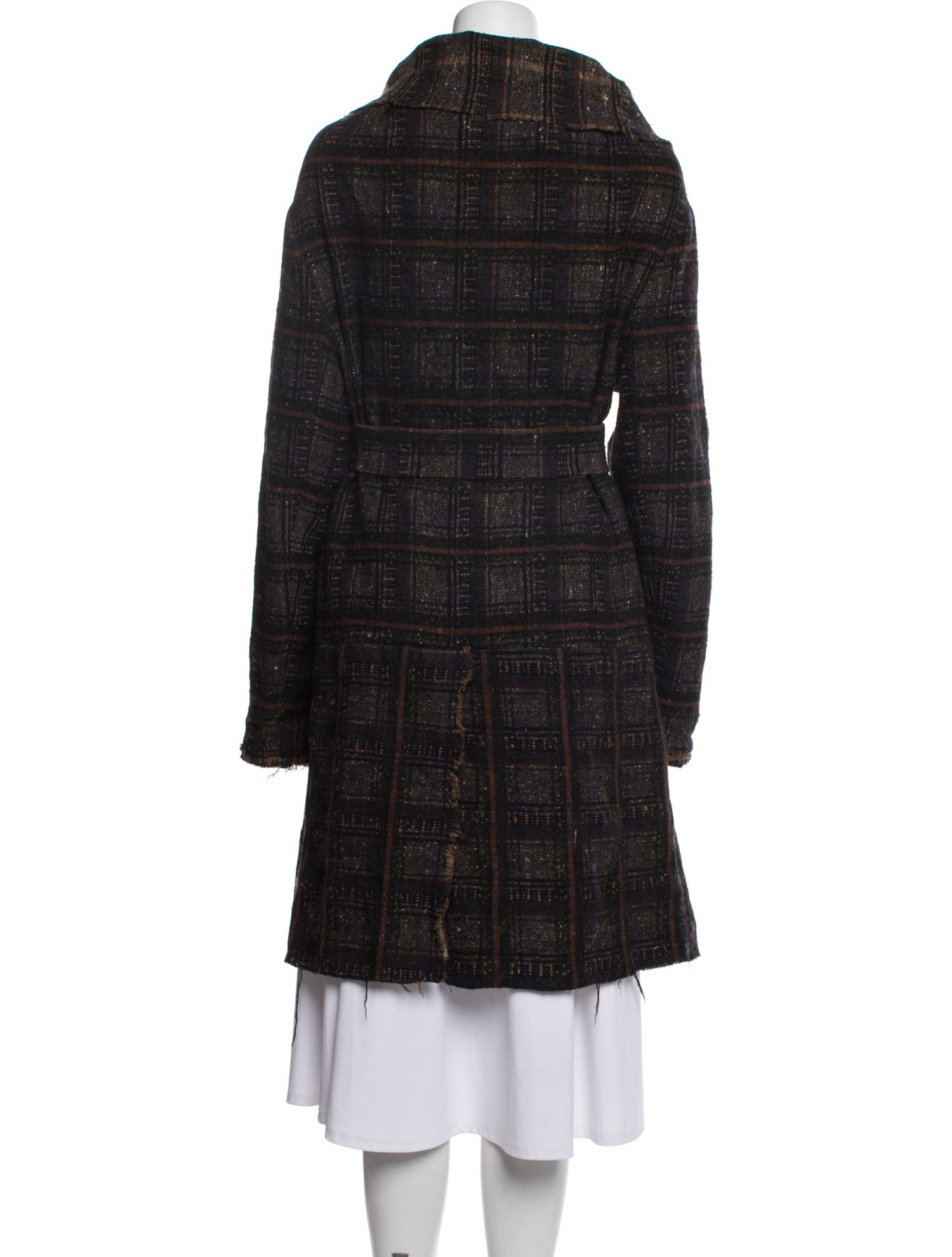 Marni Wool Faux Fur Coat